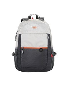 Ghiozdan scoala Daco GH5002, 3 compartimente, 45 x 33 x 18 cm, Bej/Gri