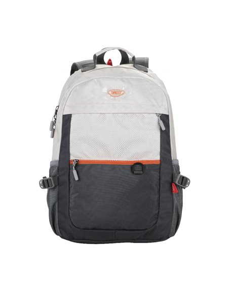 Ghiozdan scoala Daco GH5002, 3 compartimente, 45 x 33 x 18 cm, Bej/Gri