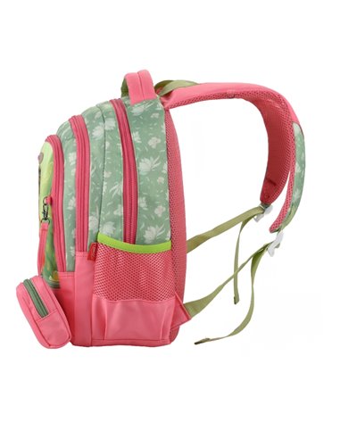 Ghiozdan scoala Daco GH3024, 4 compartimente, 38 x 30 x 17 cm, Zana primaverii