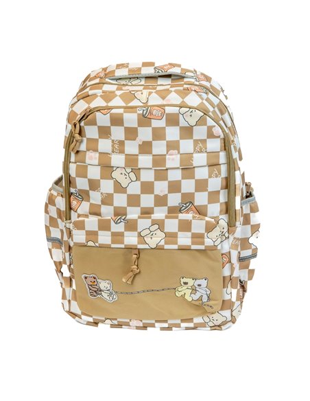 PL014,Ghiozdan Strigo PL014, 46 x 32 x 24 cm, Crem
