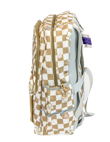 PL014,Ghiozdan Strigo PL014, 46 x 32 x 24 cm, Crem