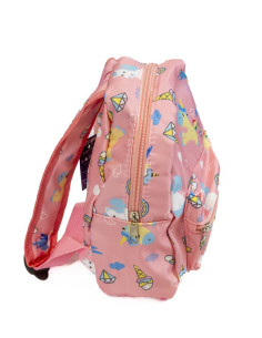 PL013,Ghiozdan gradinita Strigo PL013, 23 x 20 cm, Motiv unicorn, Roz 2