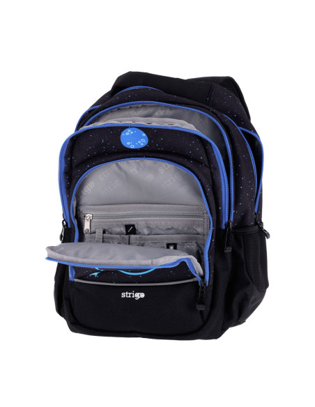 PL006,Ghiozdan Strigo Misty + Black Cosmos PL006, 24 L, 39 x 27 x 18 cm