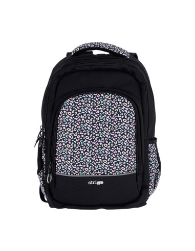 PL007,Ghiozdan Strigo Misty + Black Pastel PL007, 24 L, 39 x 27 x 18 cm