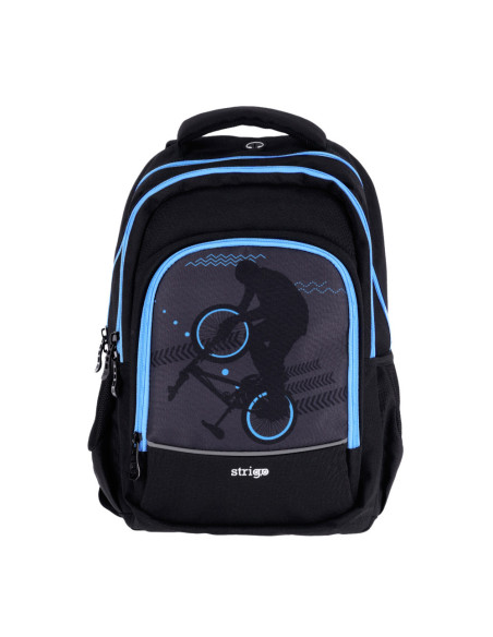 PL009,Ghiozdan Strigo Misty+ Black Bicycle PL009, 24 L, 39 x 27 x 18 cm