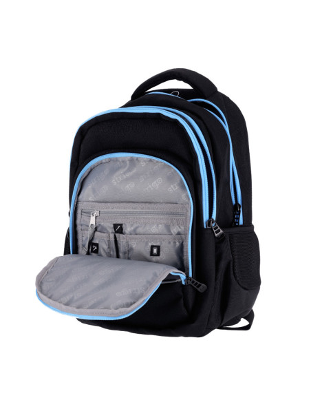 PL009,Ghiozdan Strigo Misty+ Black Bicycle PL009, 24 L, 39 x 27 x 18 cm