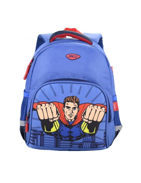 Ghiozdan gradinita Daco GH265, 2 compartimente, 33 x 25 x 13 cm, Superman