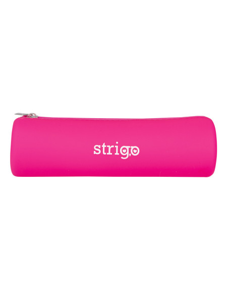 SSC059,Penar etui Strigo SSC059 din silicon tip cilindru, Roz