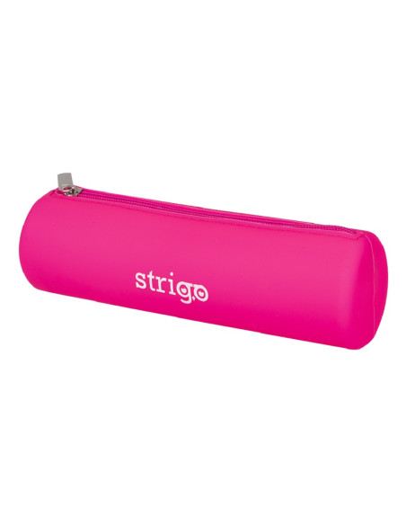 SSC059,Penar etui Strigo SSC059 din silicon tip cilindru, Roz