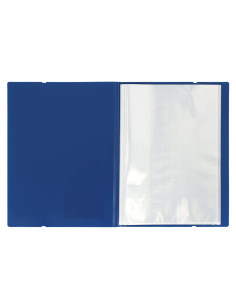 SF087,Mapa Strigo, PP, A4, cu elastic, 20 folii protectie albastru inchis SF087
