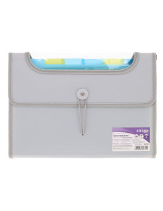SF101,Mapa Strigo Plastic Extensibil A4, 6 Compartimente, gri SF101 2