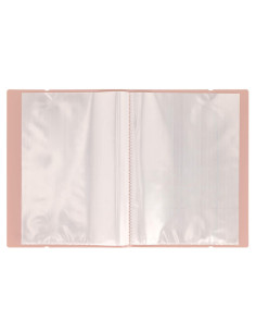 SF088,Mapa Strigo, PP, A4, cu elastic, 20 folii protectie roz deschis SF088