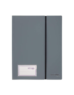 SF090,Mapa Strigo, PP, A4, cu elastic, 20 folii protectie, gri SF090 2