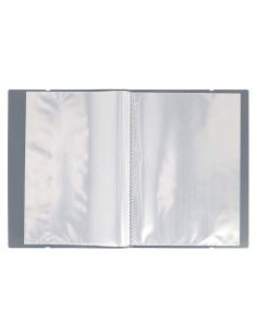 SF090,Mapa Strigo, PP, A4, cu elastic, 20 folii protectie, gri SF090
