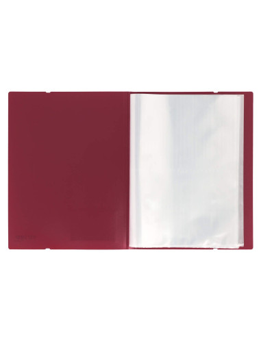 SF094,Mapa Strigo, PP, A4, cu elastic, 40 folii protectie, maro SF094