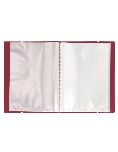 SF094,Mapa Strigo, PP, A4, cu elastic, 40 folii protectie, maro SF094
