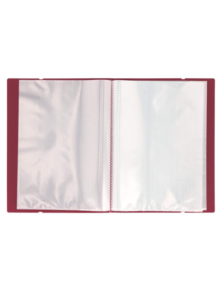 SF094,Mapa Strigo, PP, A4, cu elastic, 40 folii protectie, maro SF094