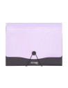 SF050,Mapa Strigo PP, A4, 13 compartimente, inchidere cu elastic, clips metalic, mov SF050