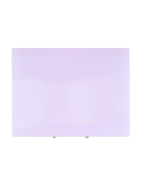 SF050,Mapa Strigo PP, A4, 13 compartimente, inchidere cu elastic, clips metalic, mov SF050