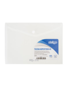 SF009,Mapa plic cu capsa Strigo SF009 PP, A5, HORIZONTAL TRANSPARENT