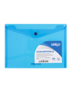 SF010,Mapa plic cu capsa Strigo SF010 PP, A5, Albastru
