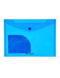 SF010,Mapa plic cu capsa Strigo SF010 PP, A5, Albastru 2