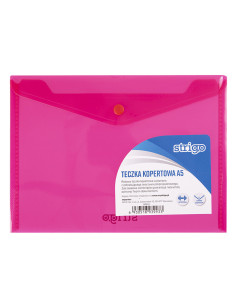 SF012,Mapa plic cu capsa Strigo SF012 PP, A5, Roz
