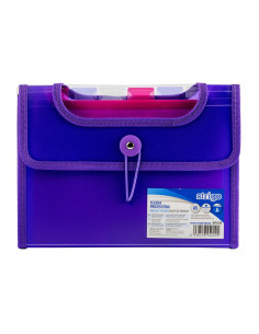 SF039,Mapa Strigo SF039 Plastic Extensibil, A5, 6 Compartimente, Mov