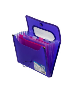 SF039,Mapa Strigo SF039 Plastic Extensibil, A5, 6 Compartimente, Mov 2