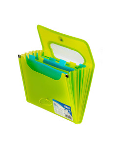SF041,Mapa Strigo SF041 Plastic Extensibil, A5, 6 Compartimente, Verde 2