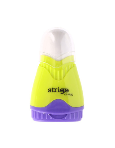 SSC388,Ascutitoare Strigo SSC388, 2 orificii, cu radiera de sters si cu capac