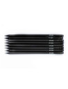 BE02,Creioane Strigo BE02 HB cu radiera de sters, 36 bucati