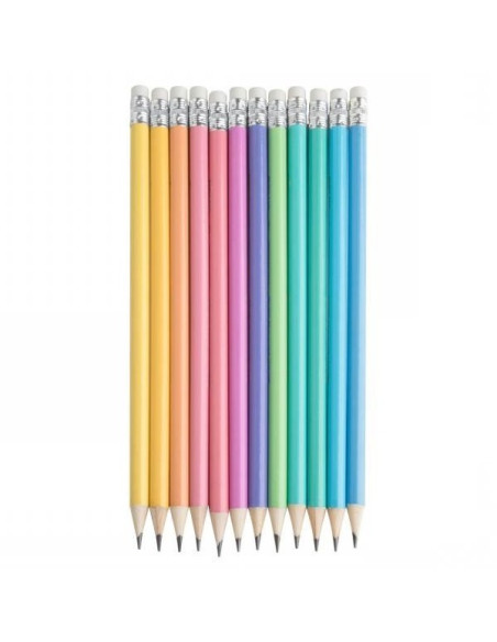 SSC150,Creioane Strigo HB Pastel, cu radiera de sters, SSC150