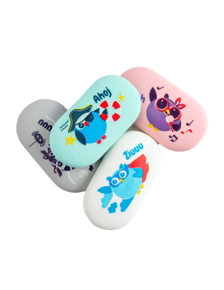 SSC172,Radiera Strigo SSC172 Ovala cu print, 4 modele