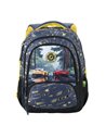 Ghiozdan scoala Ecada 614509, 4 compartimente, 41 × 31 × 16 cm, Motiv Racing