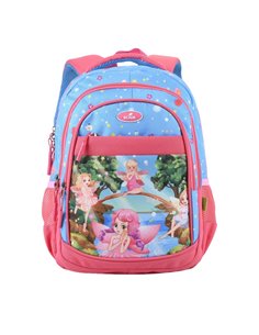 Ghiozdan scoala Ecada 614007, 4 compartimente, 41 x 31 x 16 cm, Motiv Fairy Paradise