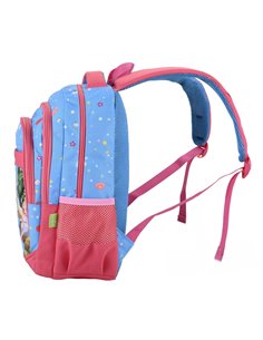 Ghiozdan scoala Ecada 614007, 4 compartimente, 41 x 31 x 16 cm, Motiv Fairy Paradise 2