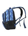 Ghiozdan scoala Ecada 614510, 4 compartimente, 41 × 31 × 16 cm, Albastru