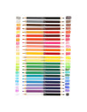 SSC356,Creioane colorate duble, Strigo SSC356 Jumbo, 24 bucati, 48 culori, triunghiulare, cu ascutitoare