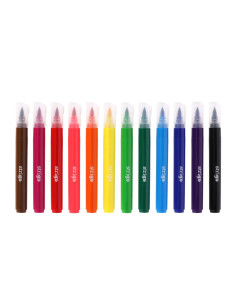 SSC348,Carioci Strigo SSC348 Jumbo pensula, 12 culori pe baza de apa, 1-5.7mm 2