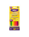 SSC117,Creioane colorate Strigo SSC117, NEON, 12 culori, cu ascutitoare