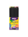 SSC111,Creioane colorate Strigo SSC111, multicolor, lemn negru