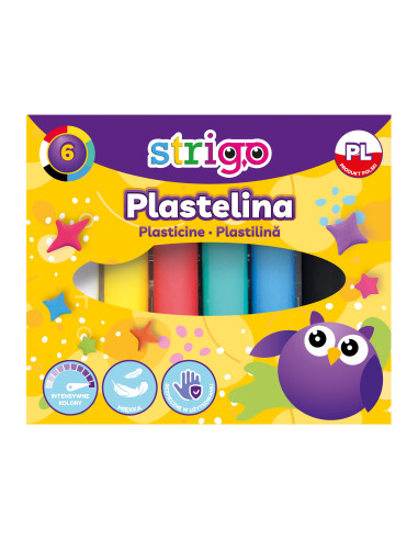 SSC331,Plastilina Strigo SSC331, 6 culori