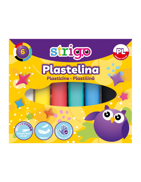 SSC331,Plastilina Strigo SSC331, 6 culori