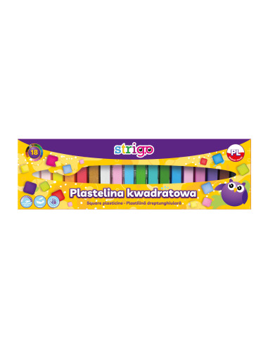 SSC334,Plastilina Strigo SSC334, 18 culori