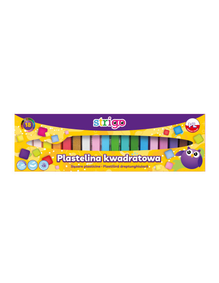 SSC334,Plastilina Strigo SSC334, 18 culori