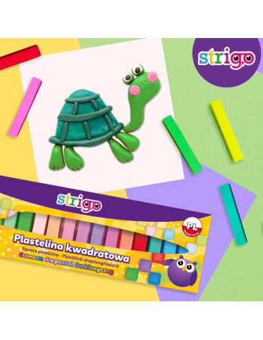 SSC334,Plastilina Strigo SSC334, 18 culori