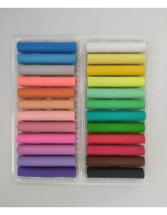 SSC337,Plastilina Strigo SSC337, 24 culori mix (6 x fluorescente, 6 x pastel, 12 x clasice) 2