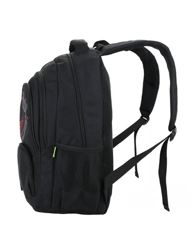 Ghiozdan scoala Ecada 61494, 4 compartimente, 46 x 32 x 18 cm, Basketball