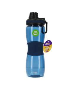 SSC379,Sticla apa Strigo SSC379, cu manson cauciuc, 600 ml, Albastru